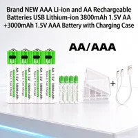 NEW Lithium-Ion Battery Type-C Rechargeable High-Capacity Battery AA&AAA Battery For remote control, mouse, electric toys 1