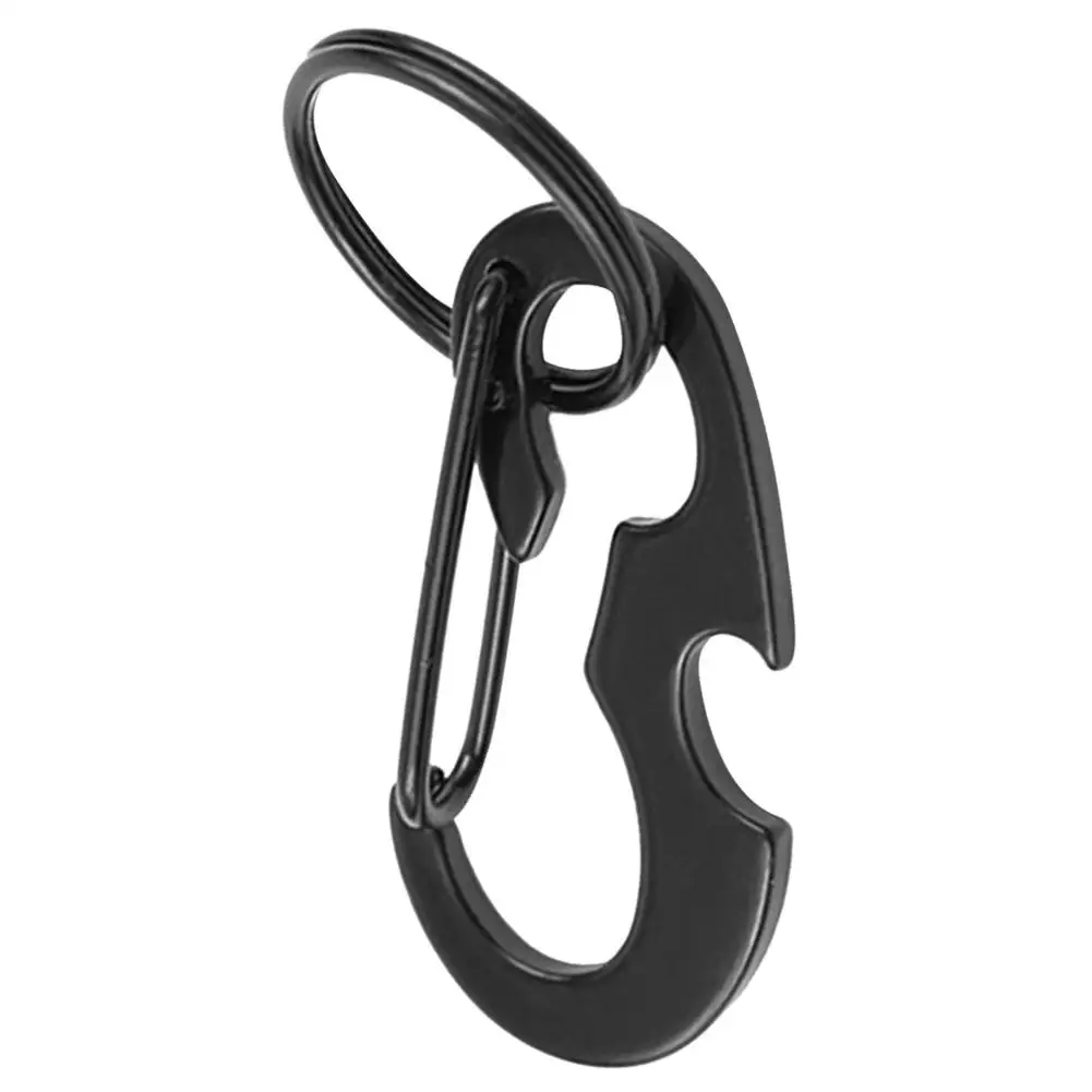 KeyUnity Moschettone portachiavi in titanio KM01, torcia portachiavi KF00, anello a D KA17 e set di coltelli pieghevoli KK01