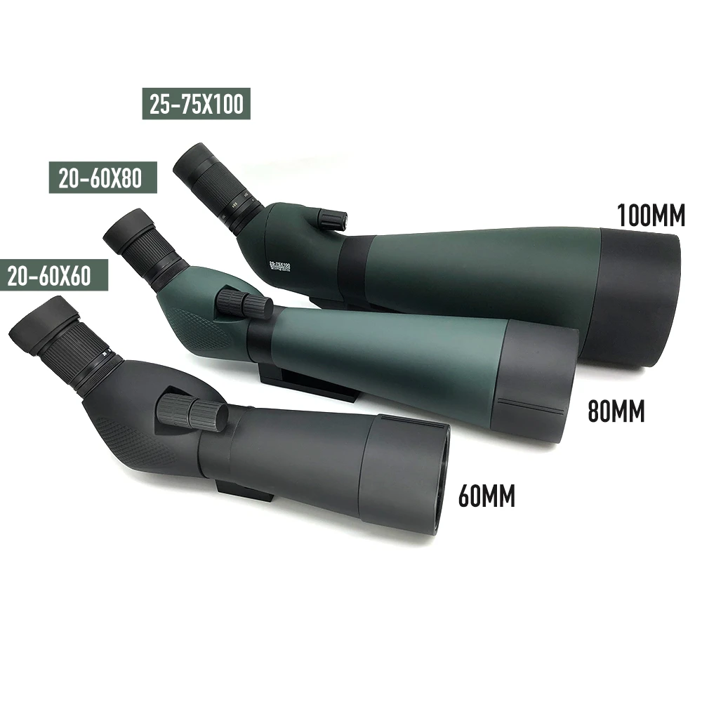 

20-60x60 20-60x80 25-75x80 25-75x100 Spotting Scope for Bird Watching Stargazing