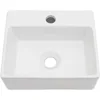 Bathroom Furniture Wall Mounted Hanging Small Container Sink Dresser Sink With Faucet Holes Sinks Fixture Home Improvement 5