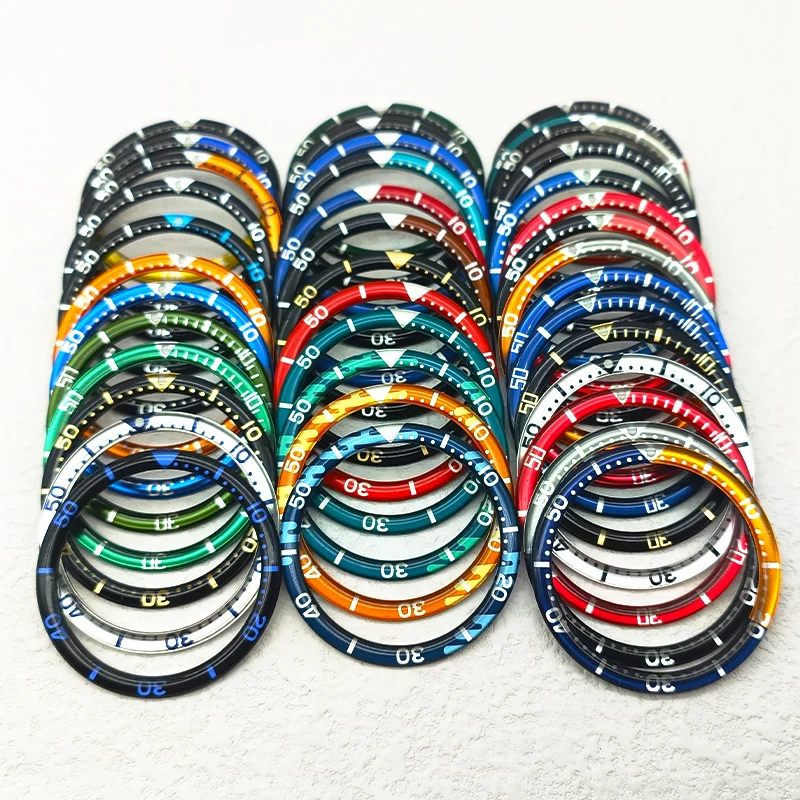 Inserto Per Lunetta In Alluminio In Resina Da 39Mm Adatto A Seiko Skx 6105 Turtle Abalone Captain Willard Watch Case Nh36 Nh35 Movimento Parti Dell'Or