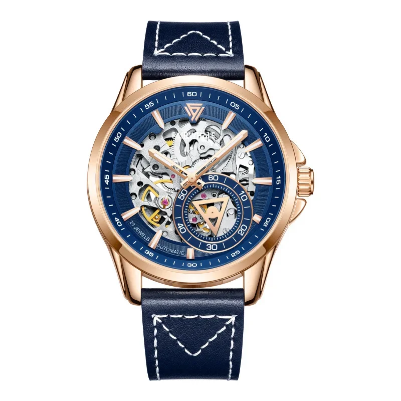 MARK FAIRWH watch fashion craftsmanship double-sided hollow mechanical watch with transparent bottom