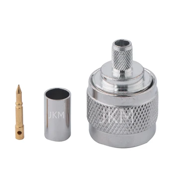 1Pcs N ชายปลั๊ก Crimp RG8X RG-8X LMR240สายลวดตรงเทอร์มินัล 1