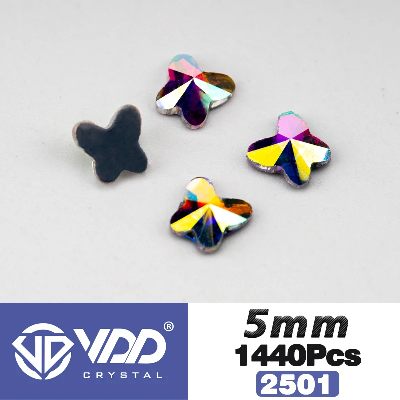VDD Großhandel 1440 Stück Rechteckige Glasrhinestones Kristall AB Flatback Hotfix Strass Form 3D Steine für Nagelkunst DIY Dekorationen – Detail 30
