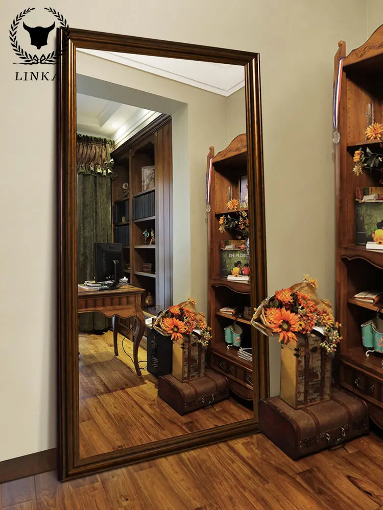 

Зеркало-зеркало в стиле хеброн американского и европейского типа, зеркало для гардероба с восстанавливающими старинными способами, большие линзы для новорожденных, магазин одежды