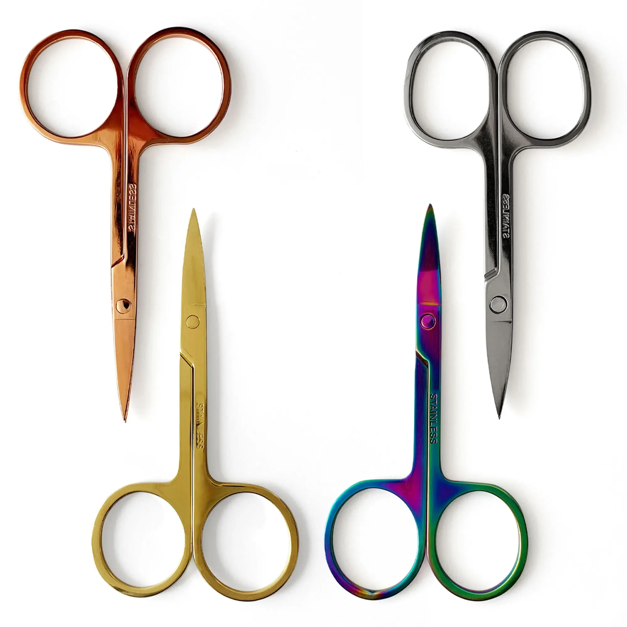 1Piece Eyebrow Scissor Makeup Eyelash Trimmer Facial Hair Remover Manicure Nail Cuticle Scissors Beauty Tools 6