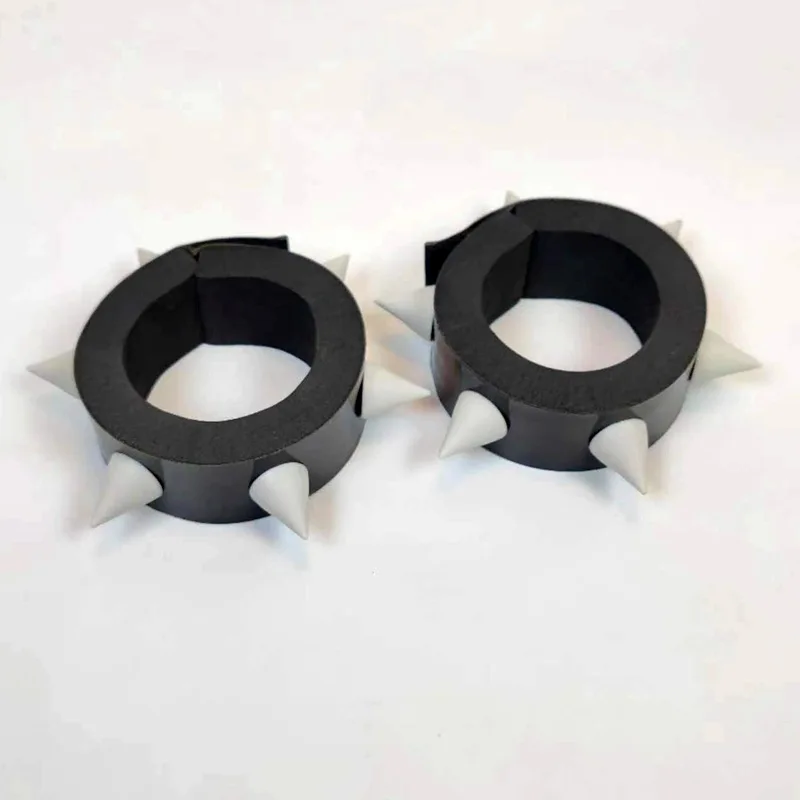 Street Fighter-Inspired Chun Li Wristband Cosplay Prop for Halloween Party (1 Pair)