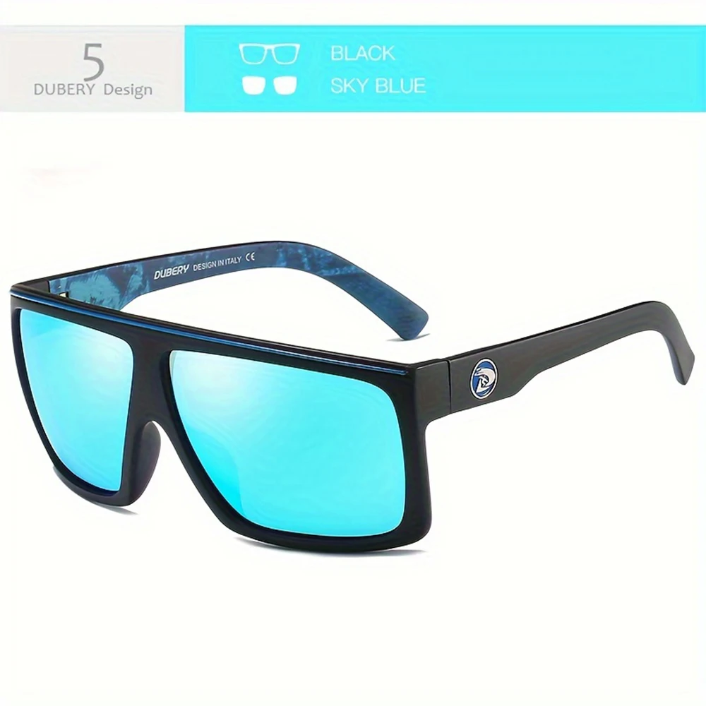 DUBERY Polarisierte UV400-Schutz-Sonnenbrille für Damen und Herren, 8 Farben, Modell 818 – Detail 9