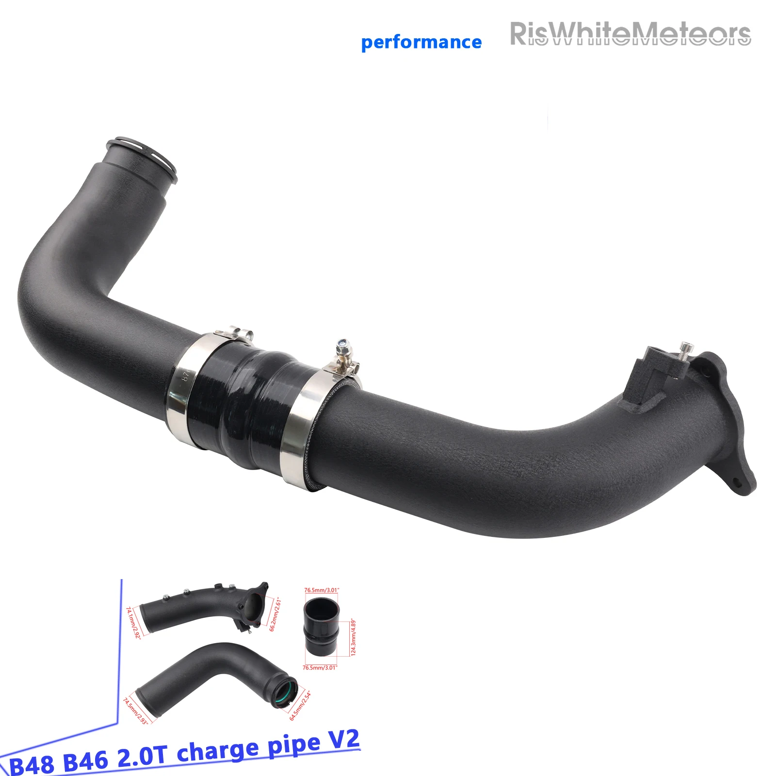13718601683 흡기 파이프 충전 파이프 인터쿨러 터보 키트 (B46 B48 BMW 2.0T F2X F3X G3X 1/2/3/4/5 시리즈용)