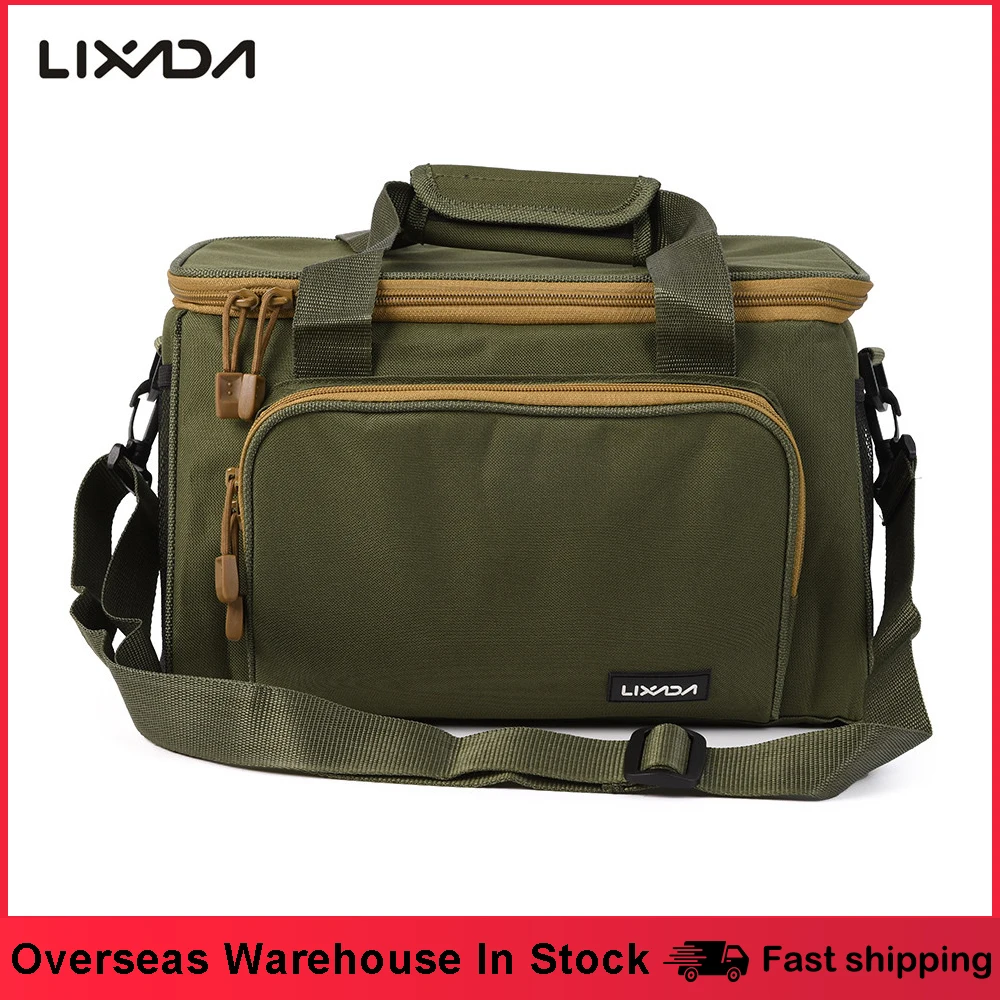 37*25*25cm Men Women Fishing Bag Canvas Multifunctional Outdoor Waist  Shoulder Bags Reel Lure Carrier Storage Bag Fishing Tackle