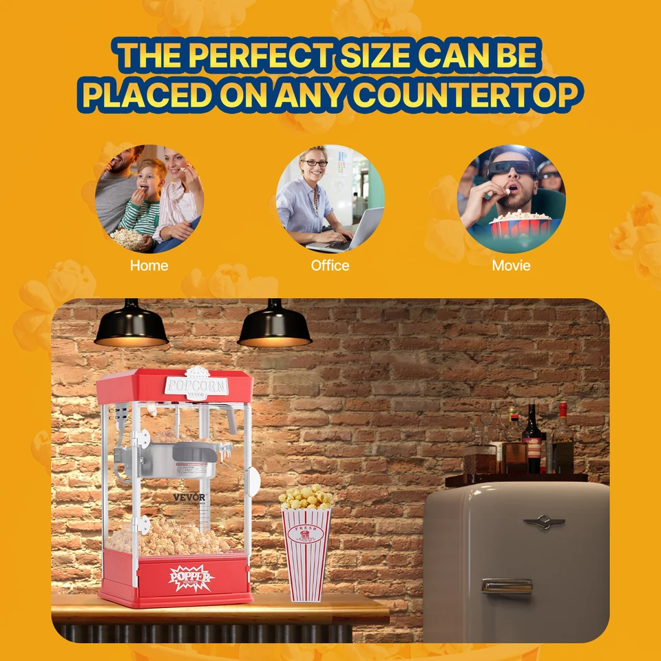 SucceBuy 4 Oz Commercial Popcorn Maker Machine
