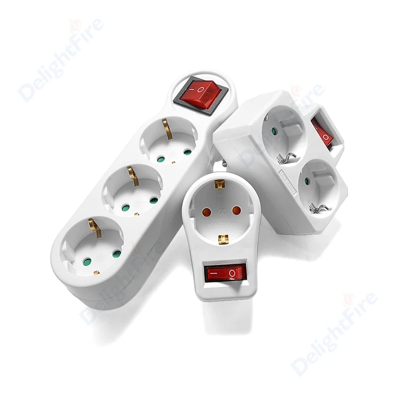 Interruptor De Pared Con Luz LED Roja | Enchufe De 2 Clavijas 15A 120V | Powtech ON/OFF Con Piloto