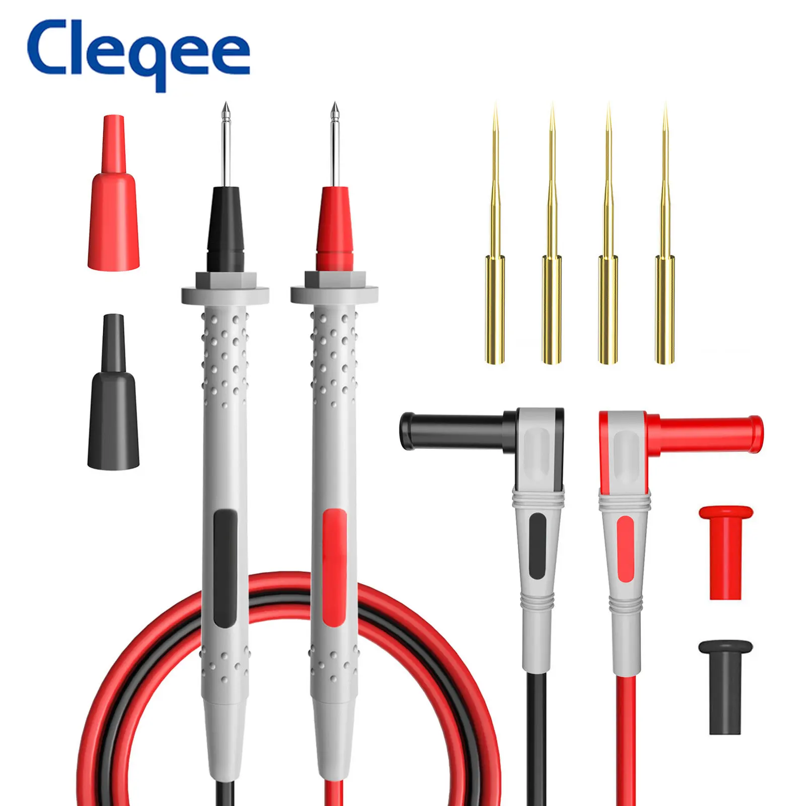Cleqee P1505b Doublelayer Silicone Multimeter Test Lead Probes 4mm