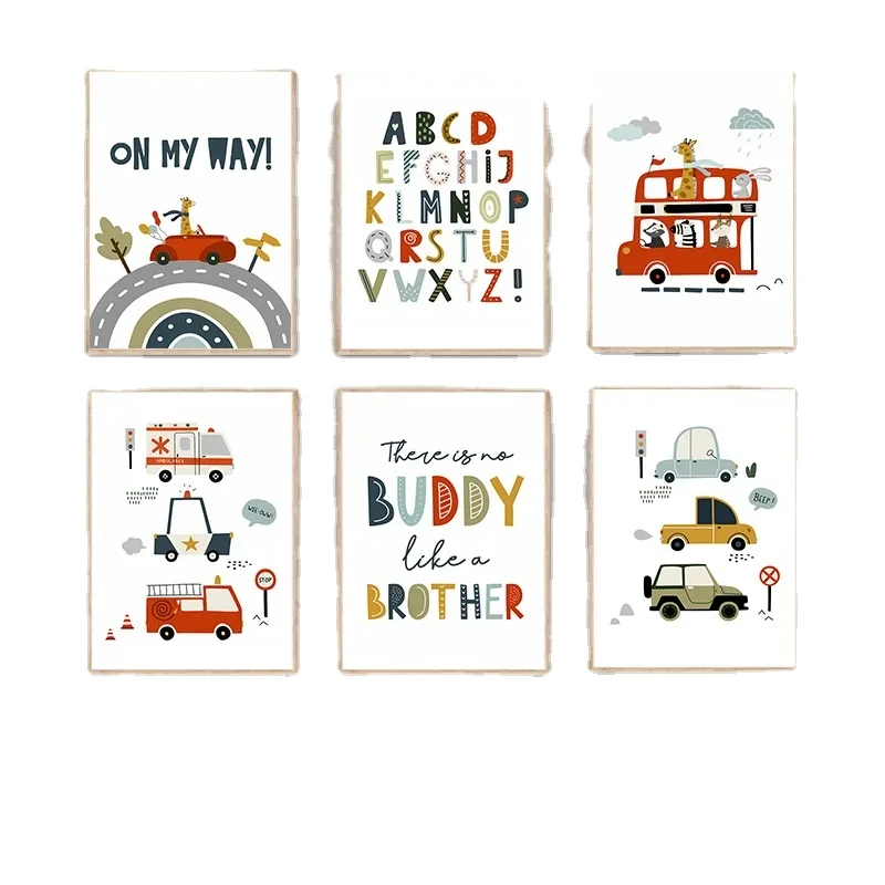 Рисунок 4 - Мультяшные настенные художественные плакаты