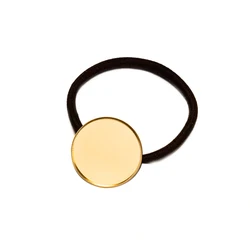 10Pc Hair Accessories Cabochon Setting Base Elastic Rubber Band for DIY Jewelry and Headbands (KC)