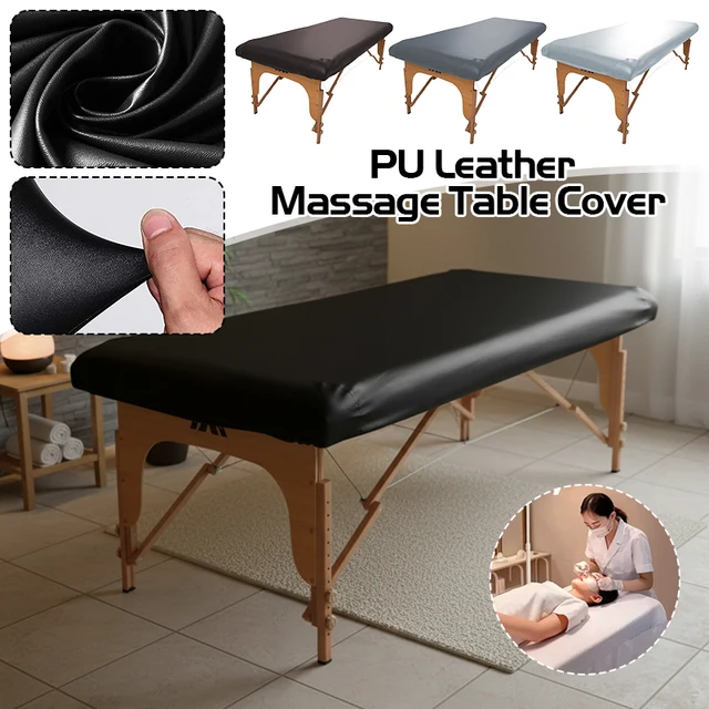 Couverture de Table de Massage en cuir PU, essuyable, imperméable, antisalissure, pour Salon de beauté, SPA, drap de lit de remplacement 1