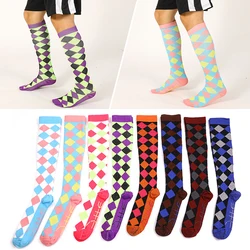 Unisex Compression Sports Socks Nylon Soft Long Socks For Women Men Four Seasons Breathable Knee Socks Casual Funny Socks