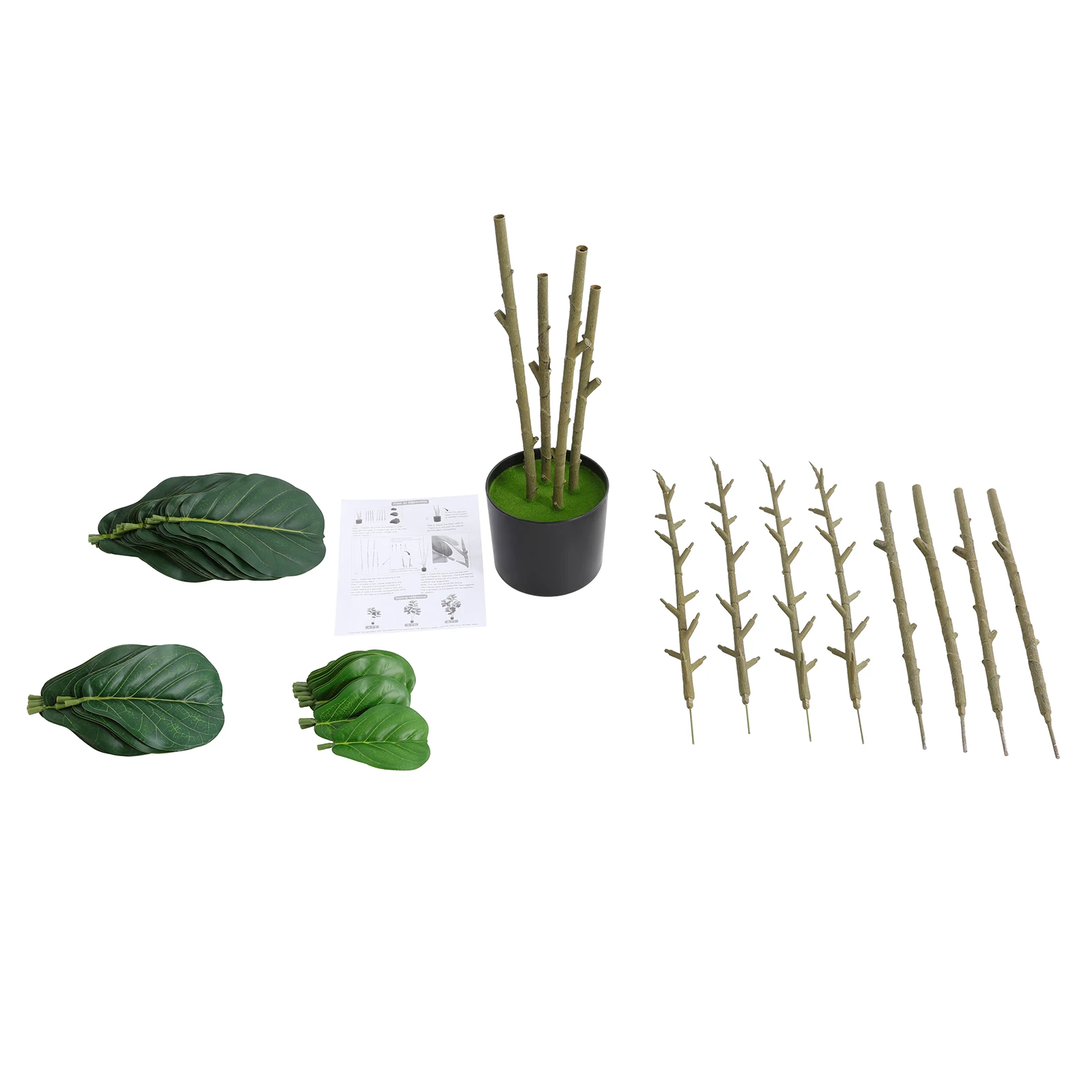 Monstera Deliciosa mit vier Balken, 180 cm, zerlegtes Modell, große künstliche Pflanzen mit Topf, künstliche Ficus-Lyrata-Bäume für Zuhause – Detail 17