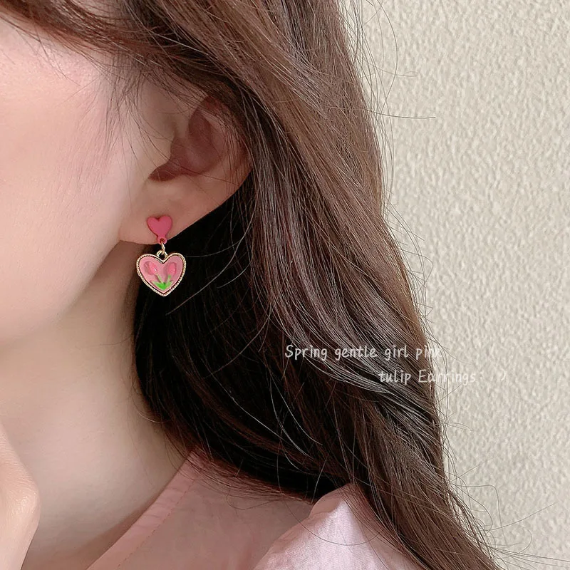 Summer Flower Ear Clip Without Ear Hole Girl Earrings