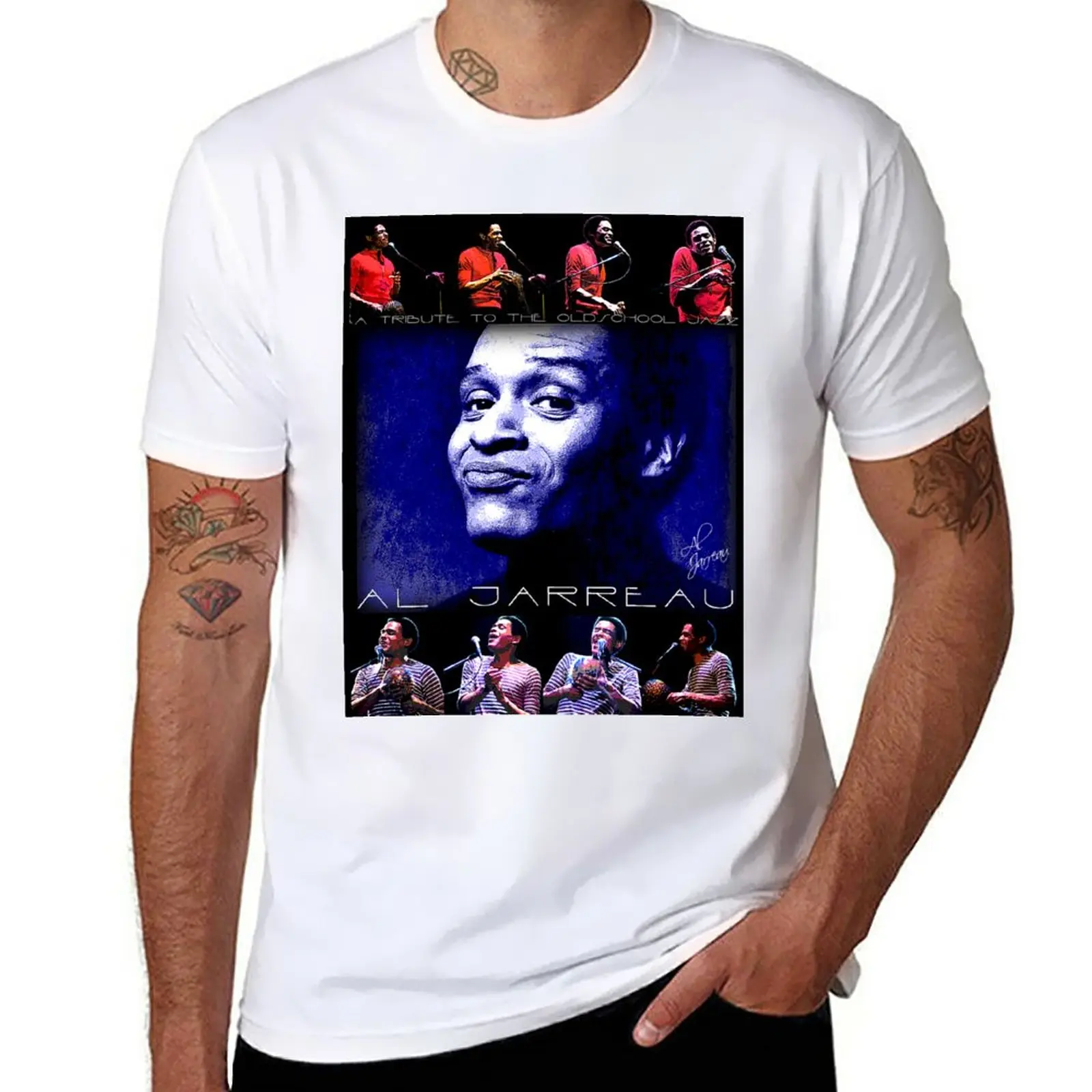 

Новая футболка с надписью Al Jarreau Live D-1, мужская одежда