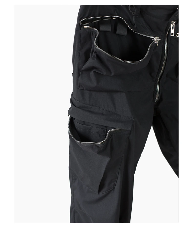 Ninja warning Cargo pants joggers ykk zippers drawcord waist adjustment multiple pockets dwr coating techwear