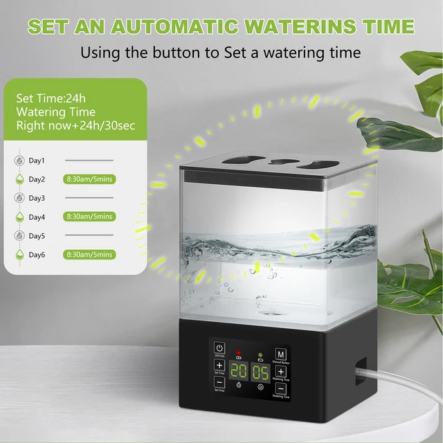 Potted Plants Automatic Watering System 1.3L Tank Home Drip Irrigation Plant Watering Auto Timer for Flowers Plant Garden Tools 2