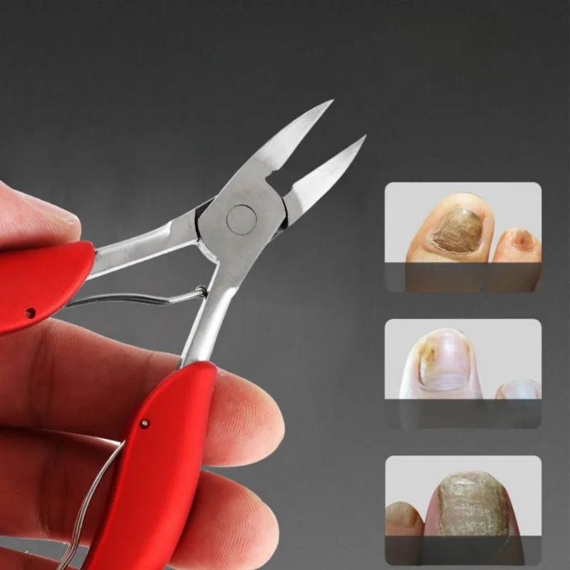 Toe Nail Clipper Professional Toe Nail Clippers Cutter Ingrown Toenail Tool Thick Nail Dead Skin Dirt Remover Super Sharp Curved Blade Tools