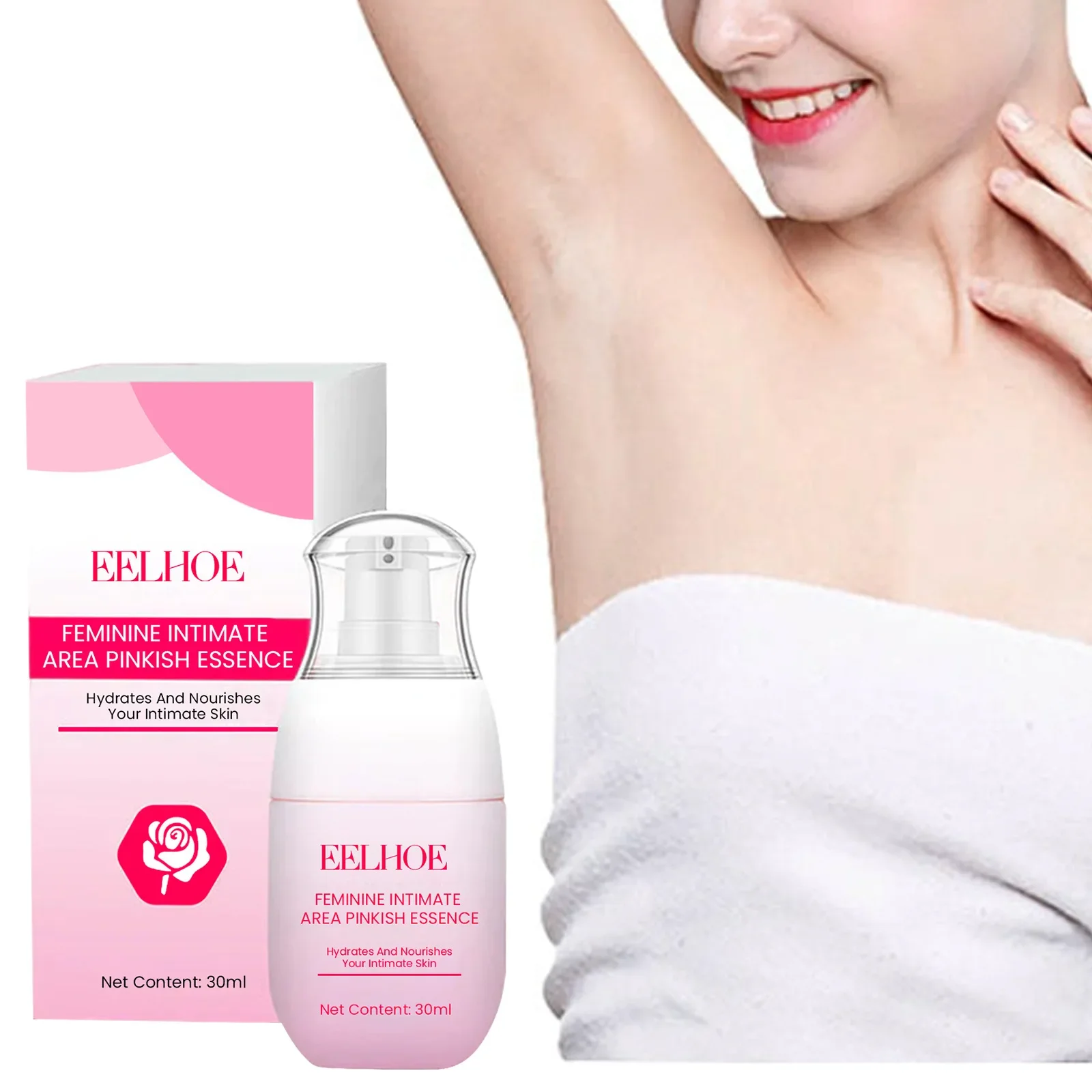Body Bleach Serum Improve Dull Dark Skin Lightening Lip Armpit Elbows Ankles Thigh Knee Intimate Areas Private Whitening Essence 3