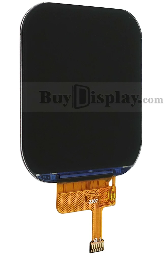 1.95 inch 240x282 Round Rectangle IPS TFT LCD Display SPI GC9307 4-wire SPI