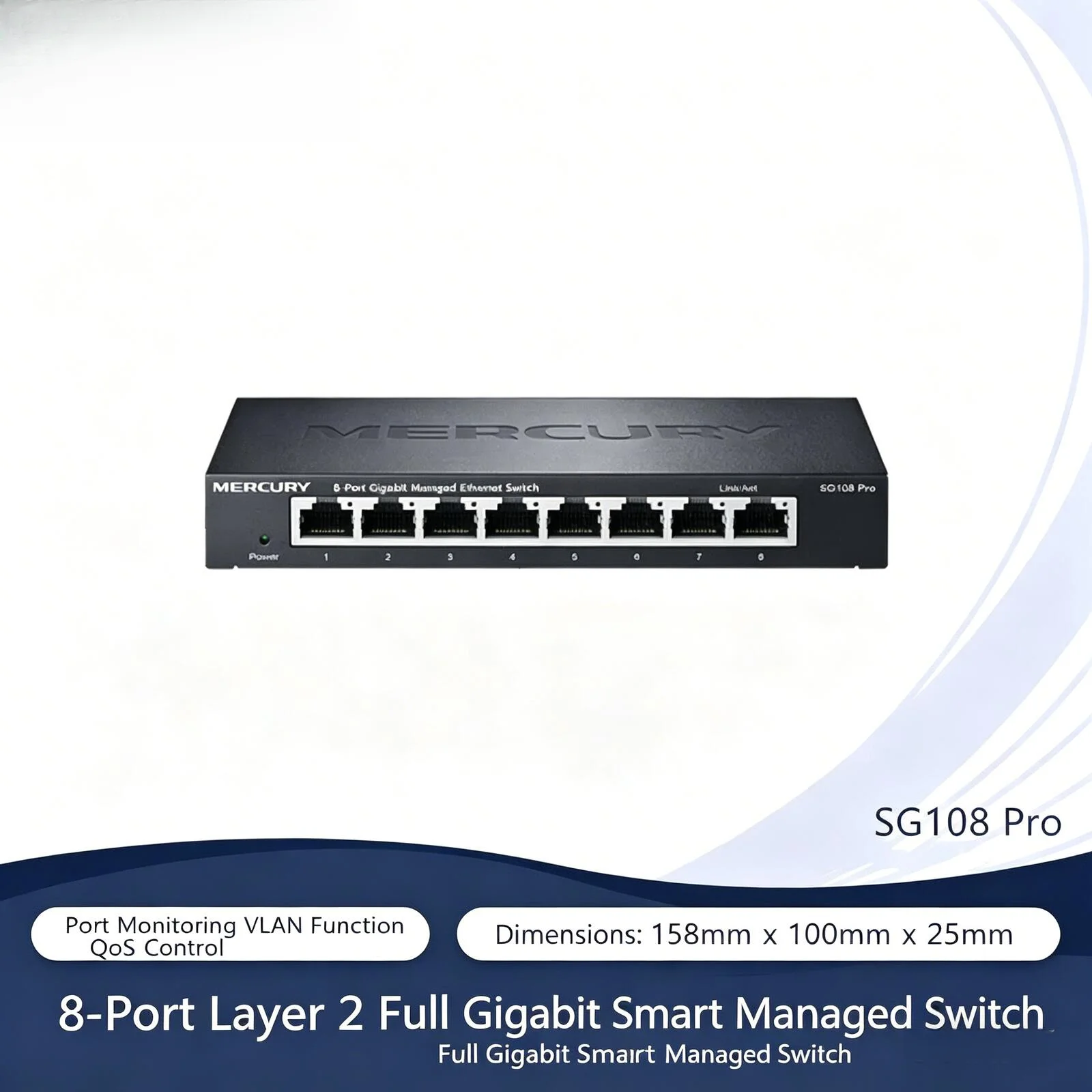 Mercury SE106 Pro 2.5G 지능형 네트워크 관리 스위치 2.5G + 10G 이더넷 머큐리 네트웍스