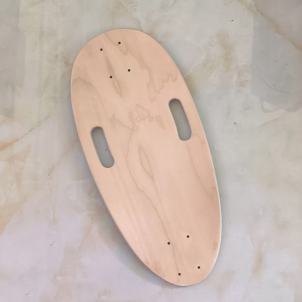 오목형 에그 스케이트보드 블랭크 데크 56cm 크루저 스케이트보드 메이플 데크 부품 DIY 스케이트보드 부품 공급 시티 스쿠터 부품