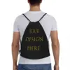 Custom Your Photo Logo Text Print Drawstring Backpack  Gym Sport Sackpack Portable Your Design Here DIY Shopping Bag Sack 5