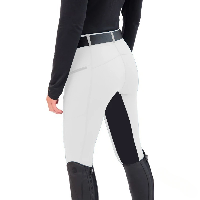 Women's Leggings Elastic Pants Fashion Casual Zipper Leggings Equestrian Pants Horse Riding 4