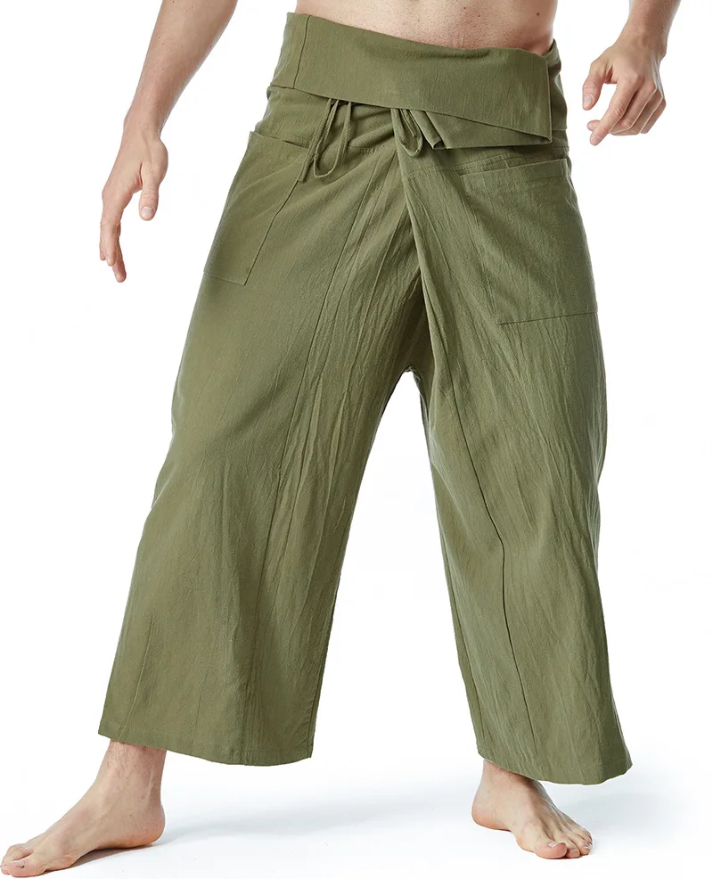 solto Yoga calças, medieval japonês Samurai calças, quimono calças, verão, 2023
