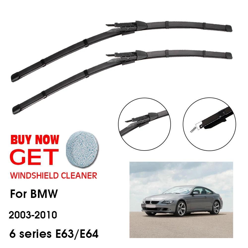 

Щетка стеклоочистителя для BMW 6 серии E63/E64 24 дюйма + 23 дюйма 2003-2010, стеклоочиститель переднего стекла, стеклоочистители, аксессуары