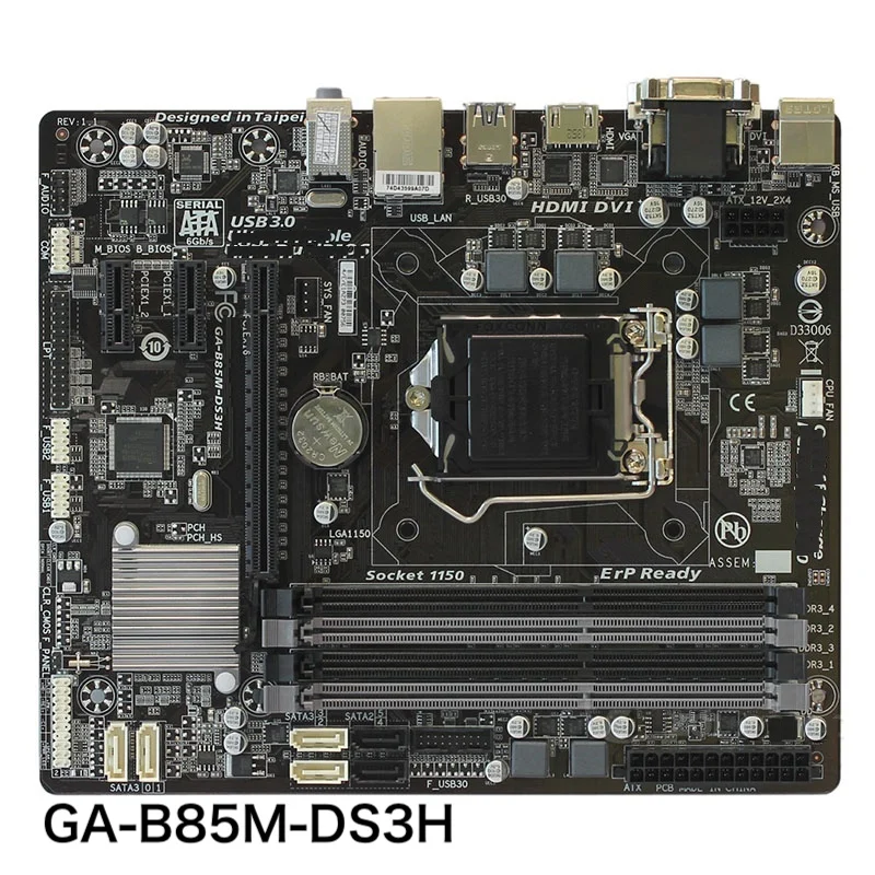 Per Gigabyte Ga-B85M-Ds3H Scheda Madre Desktop Ga-B85M-Ds3H-A B85 Lga 1150 Scheda Madre Ddr3 Testata Al 100% Ok Completamente Funzionante Spedizione G