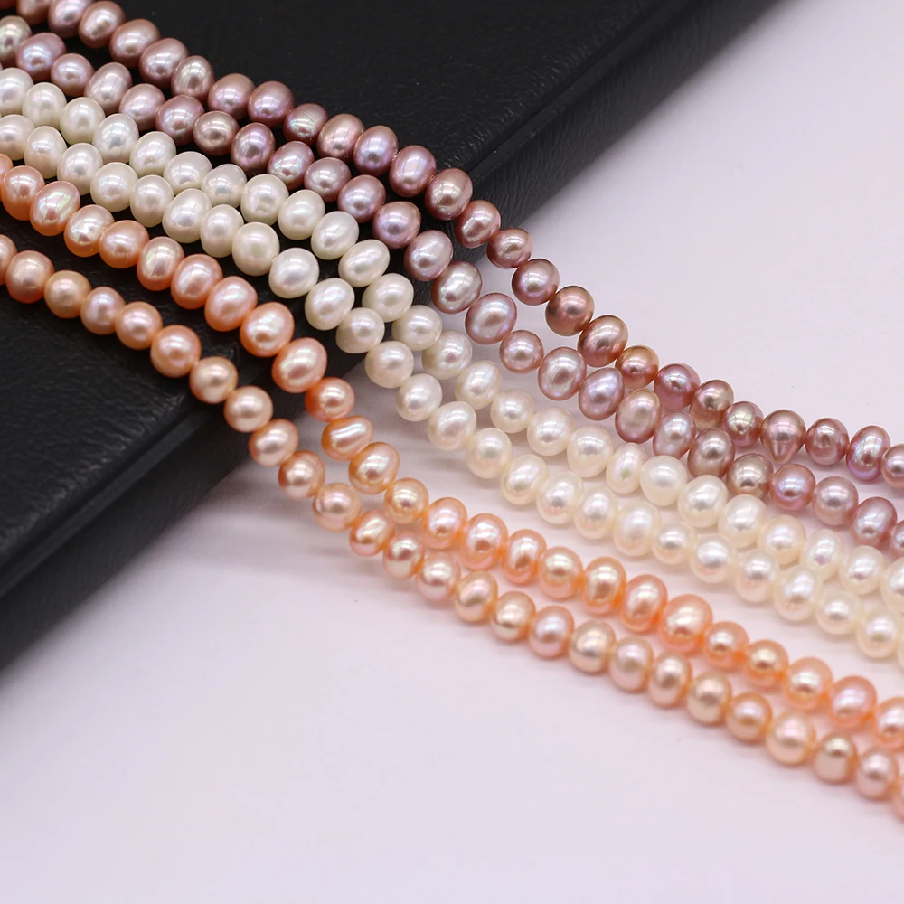 4-5mm Natural Freshwater Pearl Potato Shape Loose Spacing High-quality Pearl Beads Jewelry Making DIY Necklaces Earrings Gift