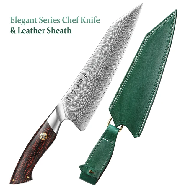 with leather sheath