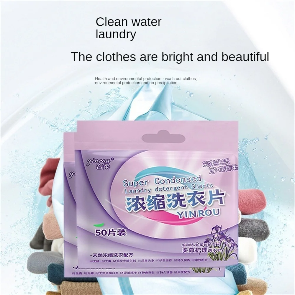 Concentrated Laundry Tablets 10g Deep Cleanliness Color Protection Natural Plant Clothes Cleaning Supplies Washing Powder