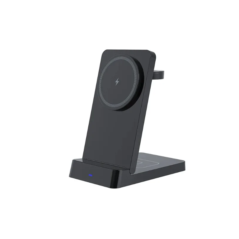 3 in1 Magnetic Wireless Charger Desktop Phone Fast Charge Dock For Magsafe iPhone 17-12 Airpods Pro2 Apple Watch 10/9/8/7