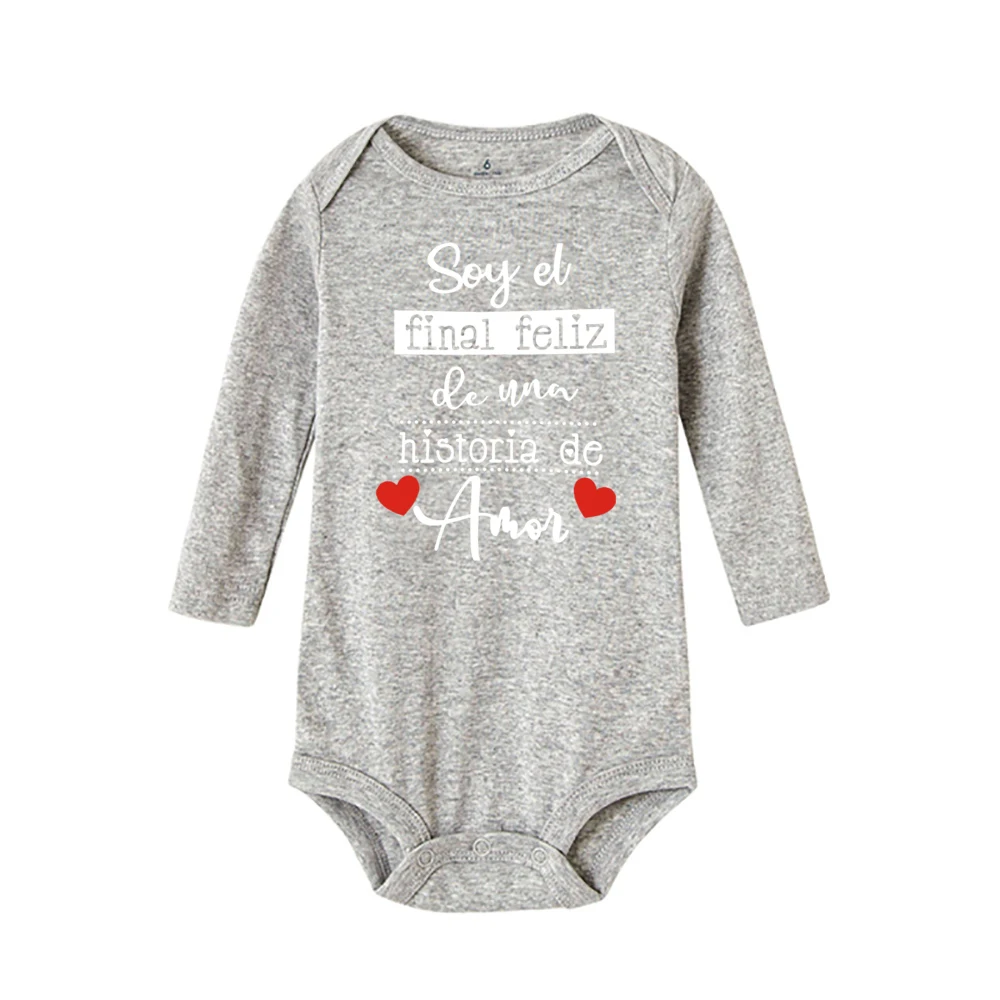 Funny Spanish Printed Newborn Bodysuit Infant Long Sleeve Romper Baby Body Clothes Boys Girls Toddler Born Crawling Jumpsuits 5