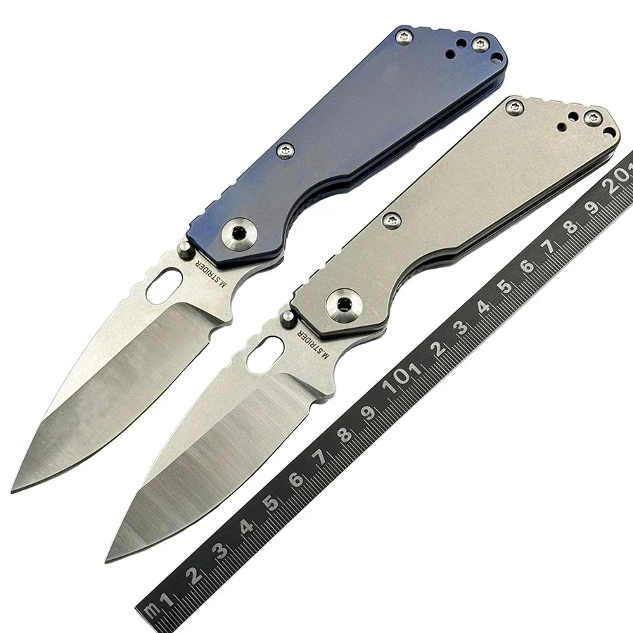 

M. STRIDER SNG Titanium Alloy Bearing Folding Knife Outdoor Camping Hunting Pocket EDC Tool SMF Knife