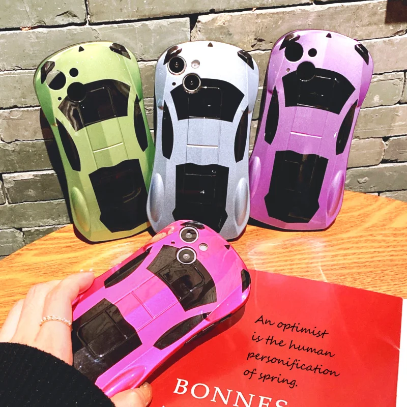 Luxurious Sports Car Design Silicone Phone Case - Elegant Soft Back Chic Cover