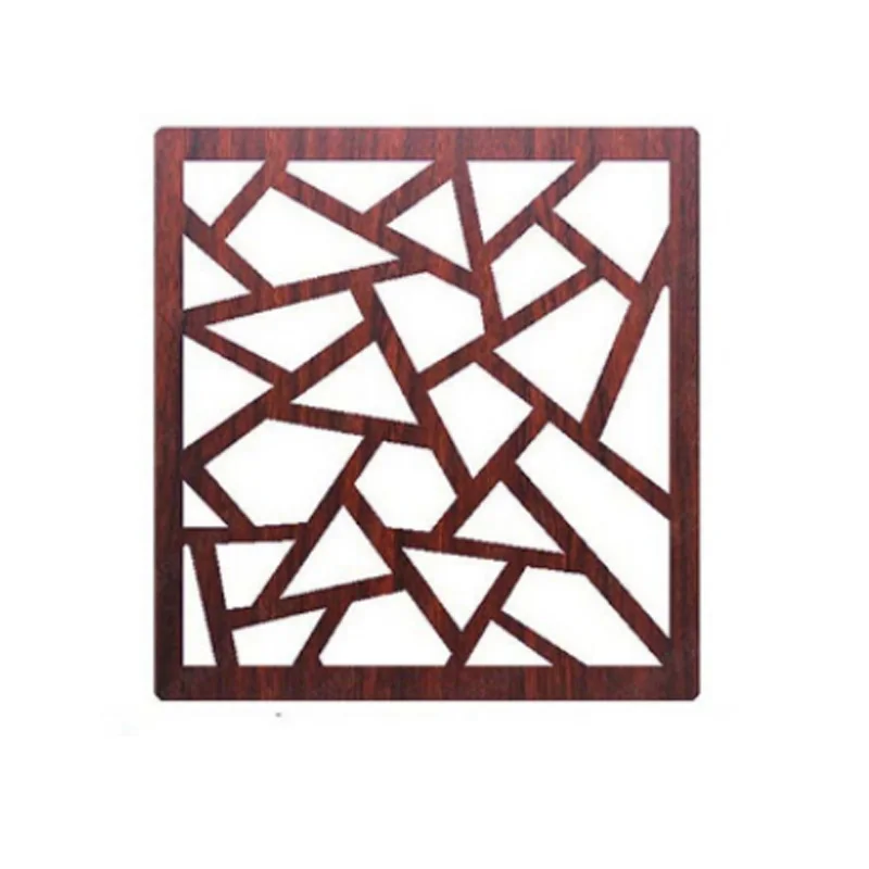 Hanging wooden screen for living room wall partition home decoration 29x29cm 6 pcs/lot room divider screen