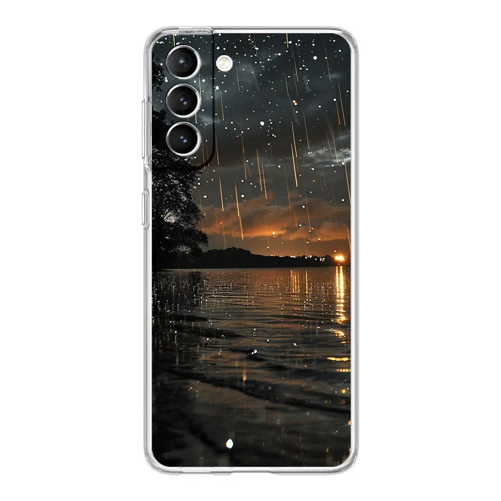 Nature Art Landscape Phone Case - Artistic Raining Travel Design Cover