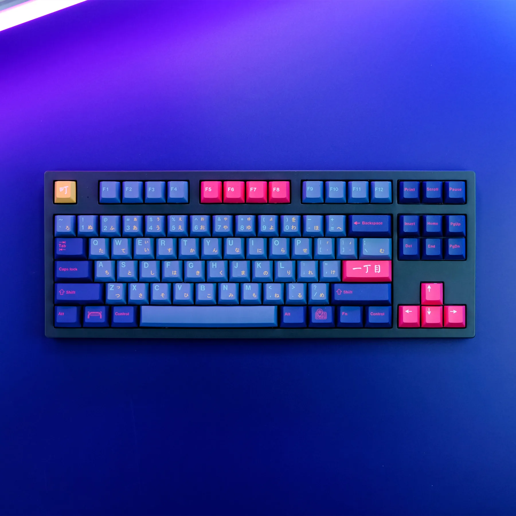 

129 Keys Kabukicho Keycaps Personalized PBT Keycap Dye Sublimation Cherry Profile For Cherry MX Switch Mechanical Keyboard