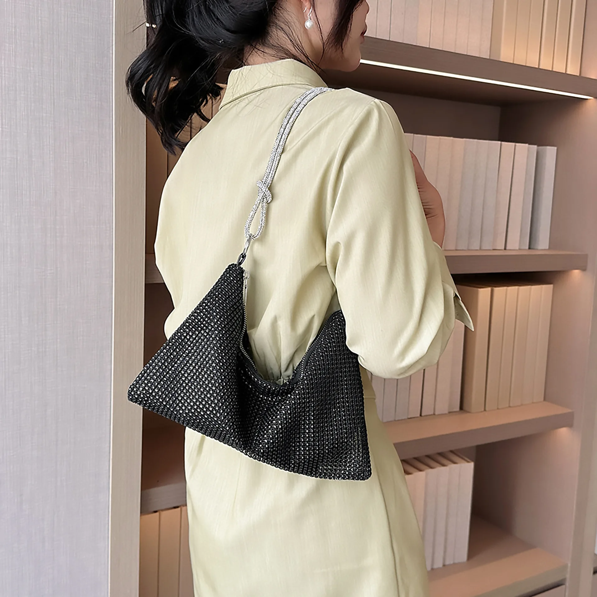 Fashion Tote Bags for Women 2024 New Color Diamond Large Evening Shoulder Bag Woman Party High Quality Luxury Designer Handbag