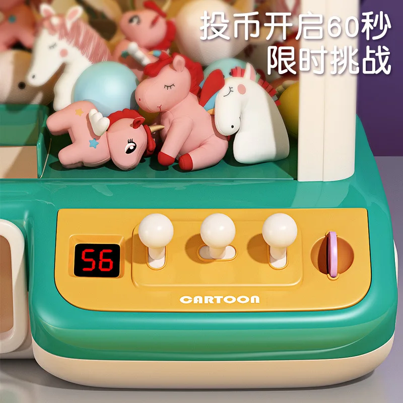 Chaigou Scratching Doll Machine Large Children's Toys Household Mini Clip Doll Twister Christmas Gift for Boys and Girls 3