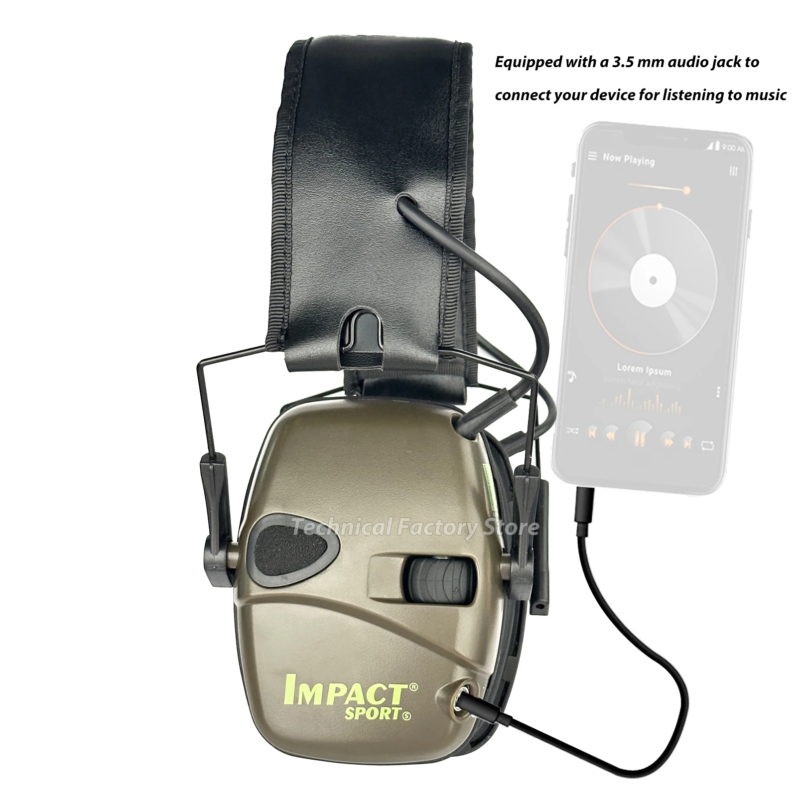 Original Outdoor Tactical Electronic Shooting Earmuff Outdoor Sports Anti-noise Headset Impact Sound Amplification Hearing