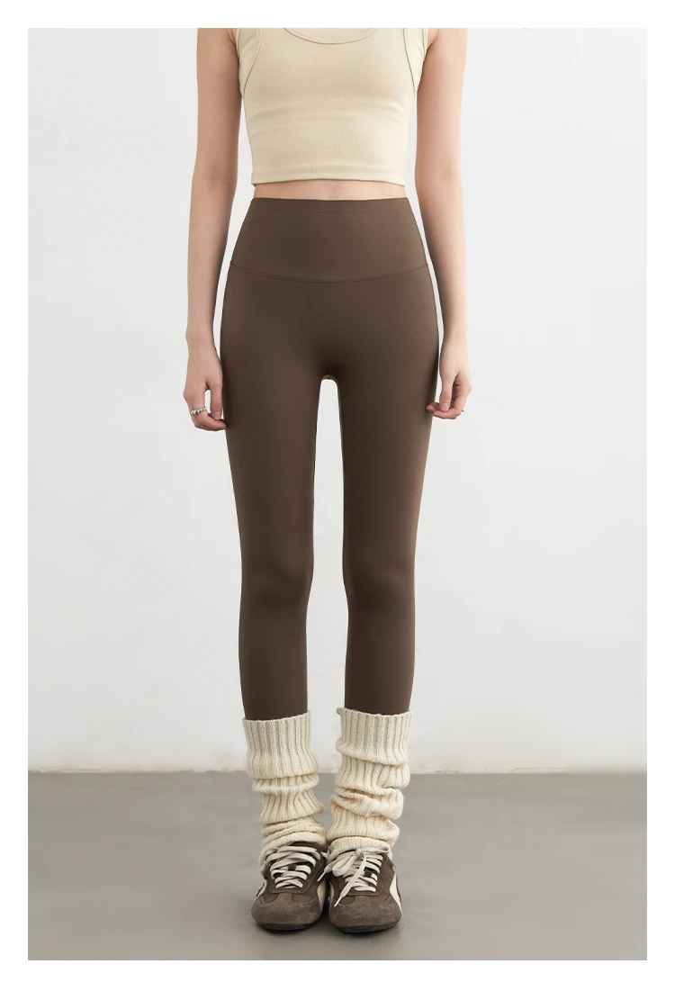CHIC VEN Women Leggings Pants Solid High Waisted Stretch Yoga Pant Tights Fitness Elastic Running Sportswear Autumn Winter 2025